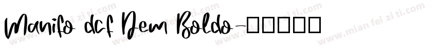 Manifo dcf Dem Boldo字体转换